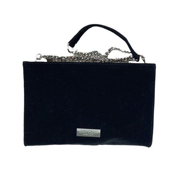 JIMMY CHOO‎ PARFUMS VELVET SHOULDER  BAG BLACK - Picture 1 of 9
